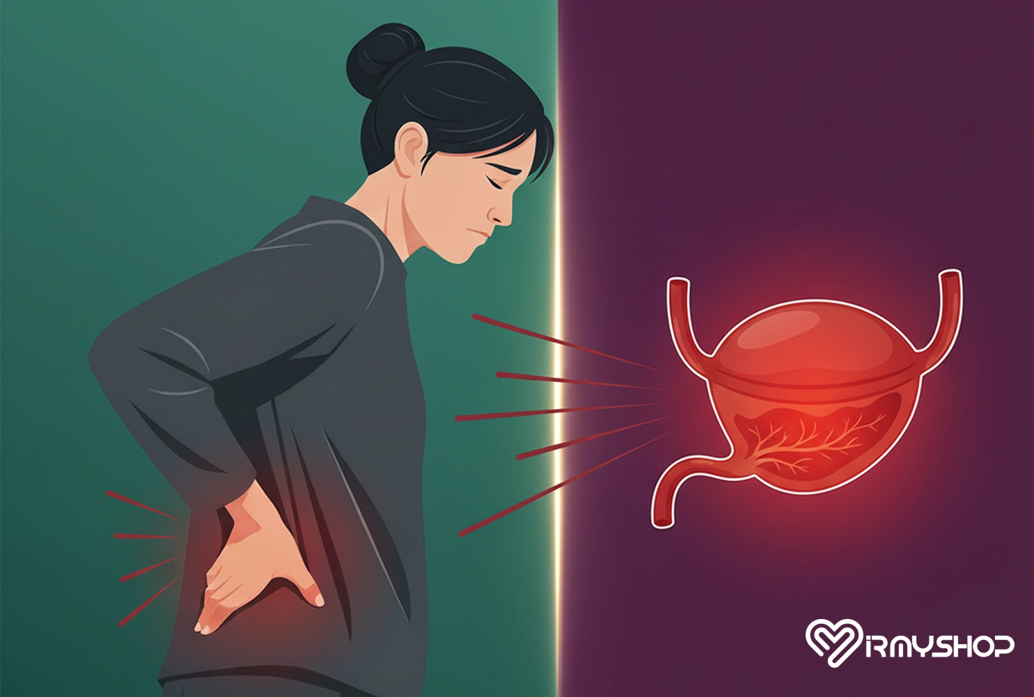 علت کمردرد و تکرر ادرار در زنان